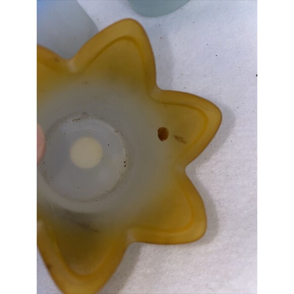 Party Lite Jewel Tulip Candle Holders Tealight Retired Frosted 5 Set spring - Picture 4 of 7